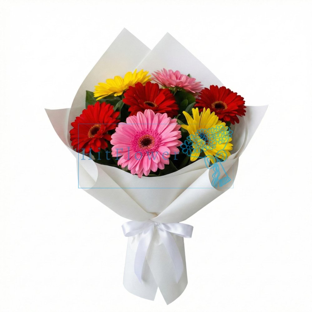 Букет цветов из: Герберы